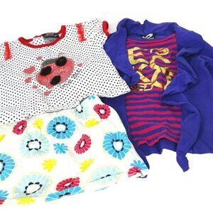 Lot of 3 Ecko & DDG Ladybug Shirt Top Fisher Price Skirt Girls Size 24 Month